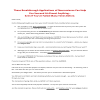 Long Form Sales Letter