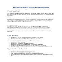 What Is WordPress?