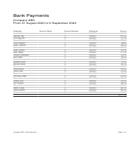 Xero - Payroll Bank Payments