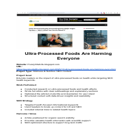 Health risks of ultra-processed foods