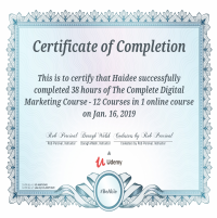 Certificate of Completion
