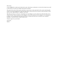 Sample letter correcting obvious grammar errors.