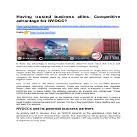 Having trusted business allies