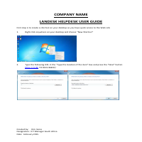 Example of a Training course I wrote