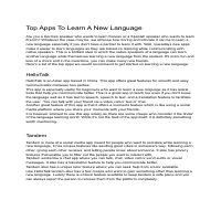 Top apps to learn a new language