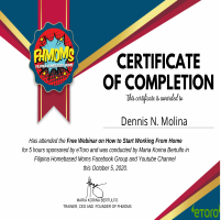 My Certificate