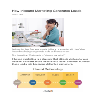 How Inbound Marketing Generates Leads