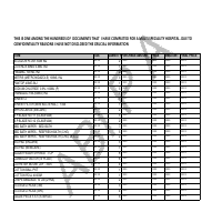 Sample data entry document