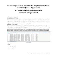 Exploring Market Trends: An Exploratory Data Analysis 