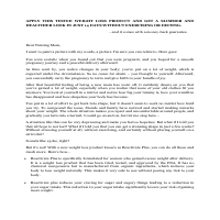 Sales letter