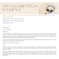 Transcription Sample