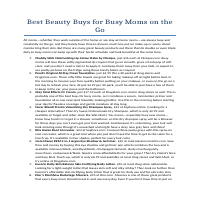 Parenting/Family Article Sample