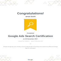 Google Ads Search Certification
