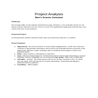 Project Management Document 2