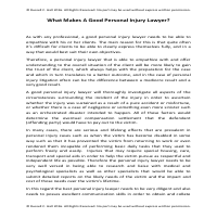 What Makes A Good Personal Injury Lawyer 