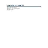 Custom Consulting Proposal Template