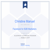 Blueprint - Facebookor B2B Marketers