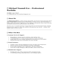 Portfolio for Michael
