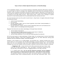 Tips on How to Obtain Special Discounts on Hotel Bookings