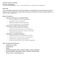 Executive Assistant Online Portfolio