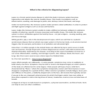 What is the Criteria for Diagnosing Lupus?