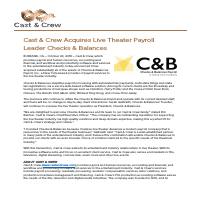 Acquisition News Release