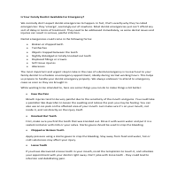 Is Your Family Dentist Available For Emergency