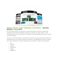Pure Cut super greens Amazon listing