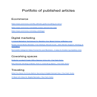 A pdf file that leads you to all the links to some o