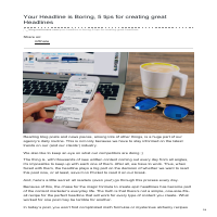 Your Headline is Boring 5 tips for creating great Headlines