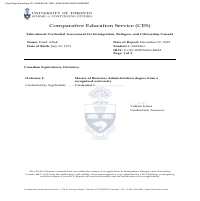 Canadian MBA Equivalency