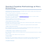 Payables Methodology