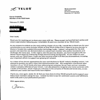 TELUS Enduring Legacy CEO Letter