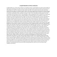 Laugh Kukabroo Laugh. Story Analysis