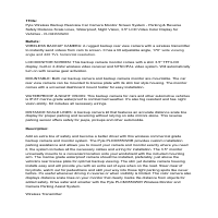 Product Description Writing
