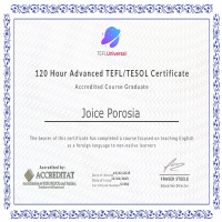 TEFL certificate