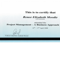 A project management course I attended