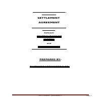 SETTLEMENT AGREEMENT SAMPLE