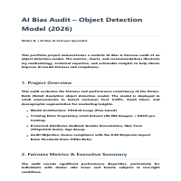 AI Bias Audit - Object Detection Model (Retail Analytics)