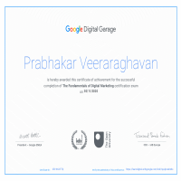 Certificate from Google