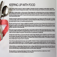 Keeping up with food