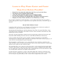 Learn Piano Landing Page Copy