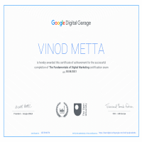 Google Garage Certificate
