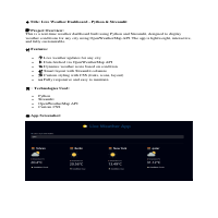 Weather Data App using OpenWeatherMap API