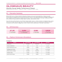Glow beauty social media 