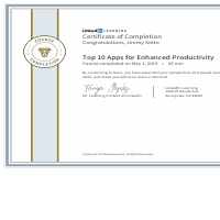 Linkedin Enhanced Productivity Certificate