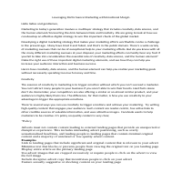 Leveraging Marketing Success