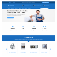 Service Center With Bootstrap 4