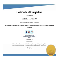 Upskilling Certification