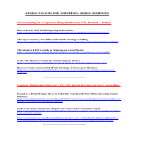 Online Writing - Links to Content